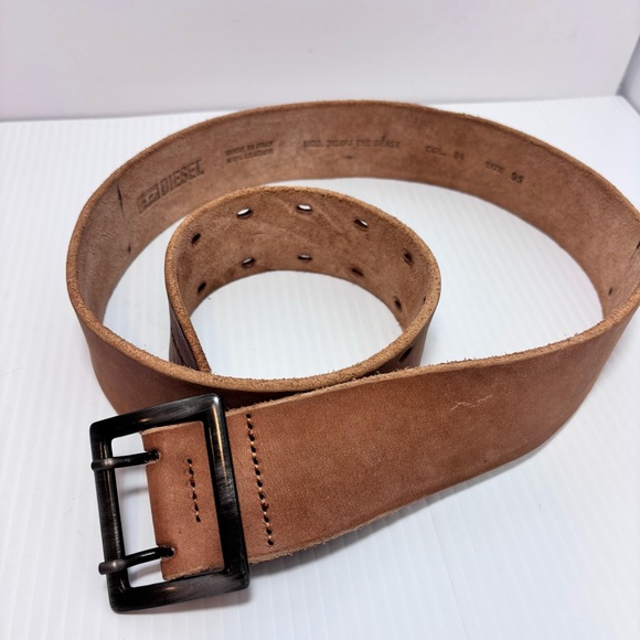 Diesel Vintage 100% Leather Made in Italy Brown‎ Belt Size 95 / 38\
